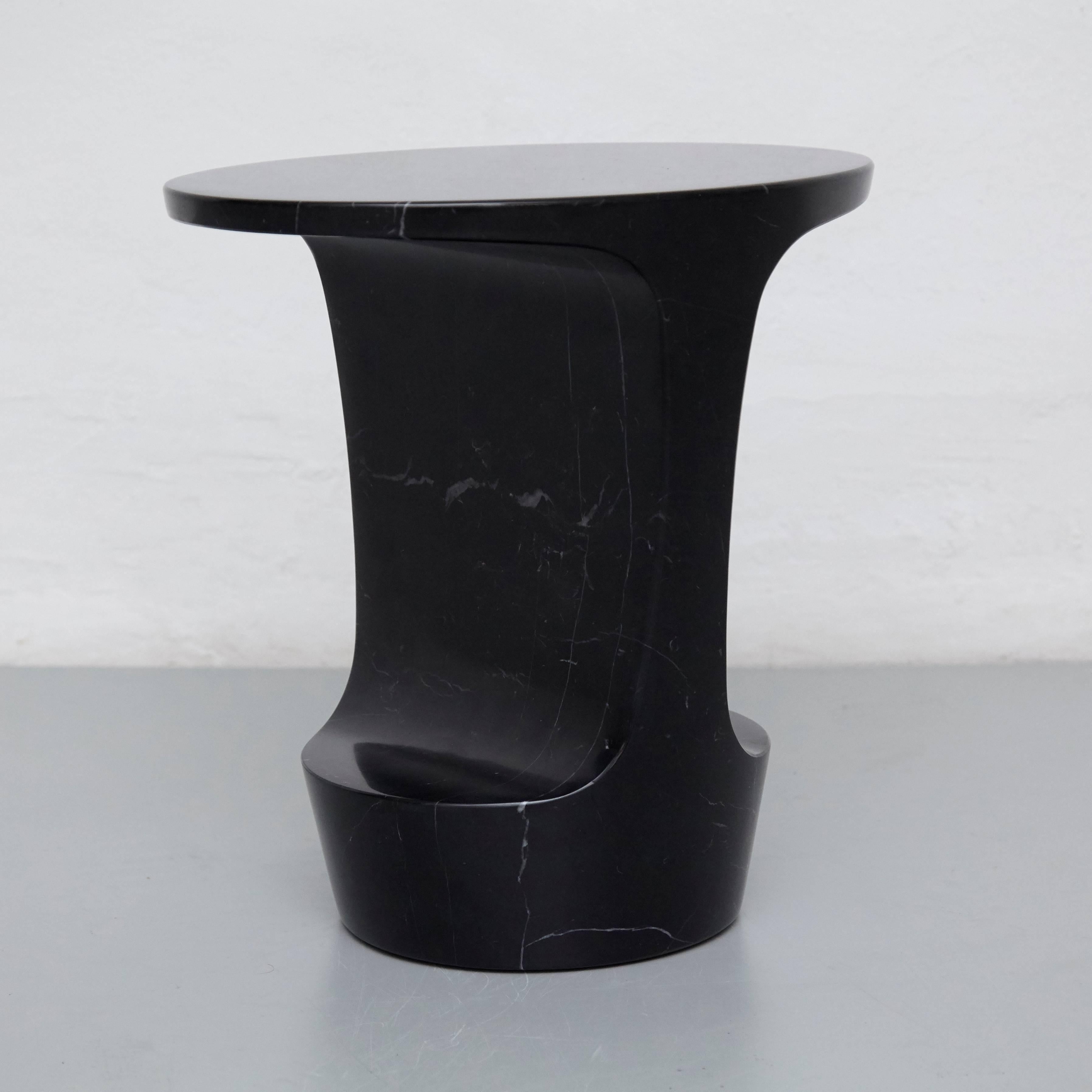 Adolfo Abejon 'Atlas' Contemporary Design Marble Side Table In Good Condition In Barcelona, Barcelona