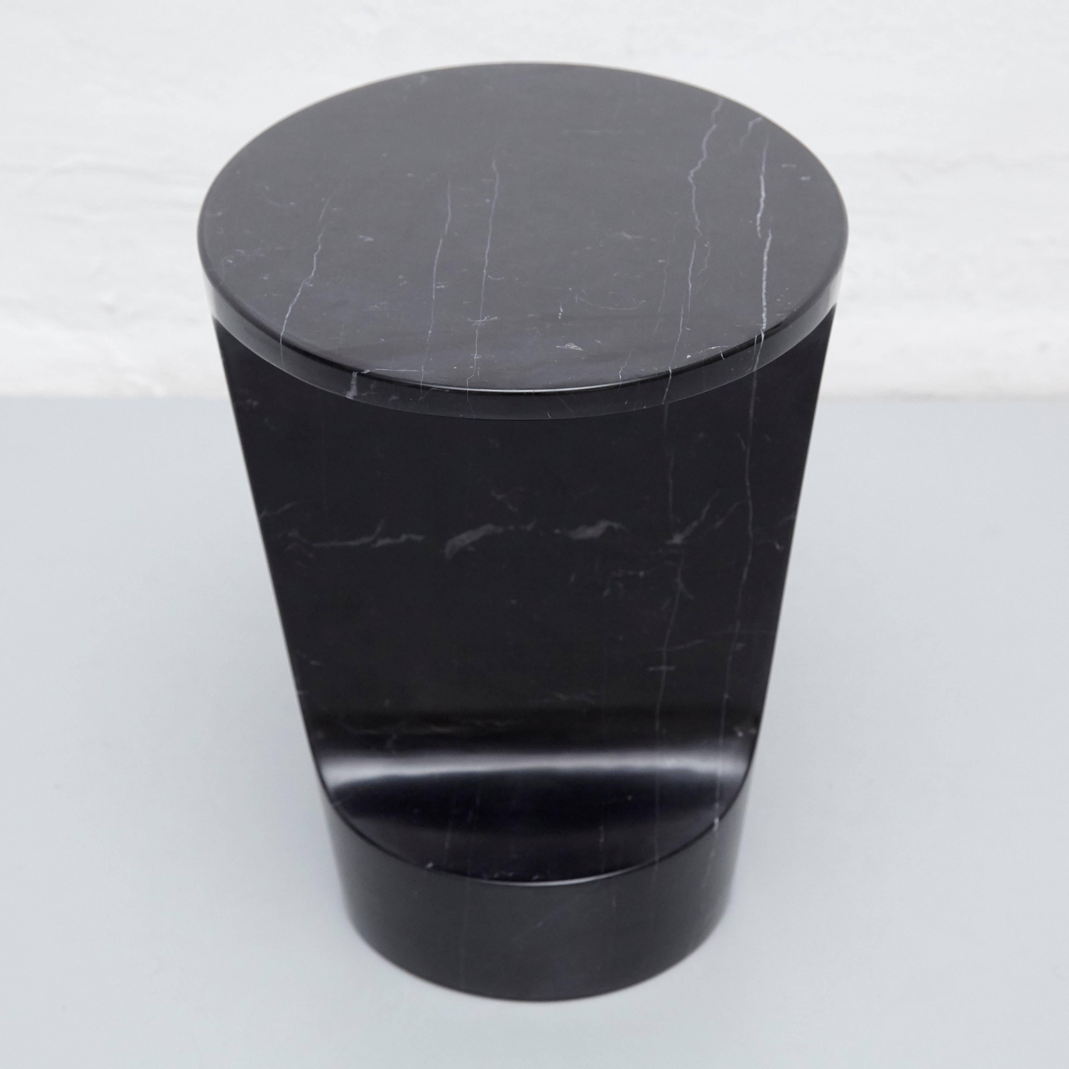 Spanish Adolfo Abejon 'Atlas' Marble Side Table