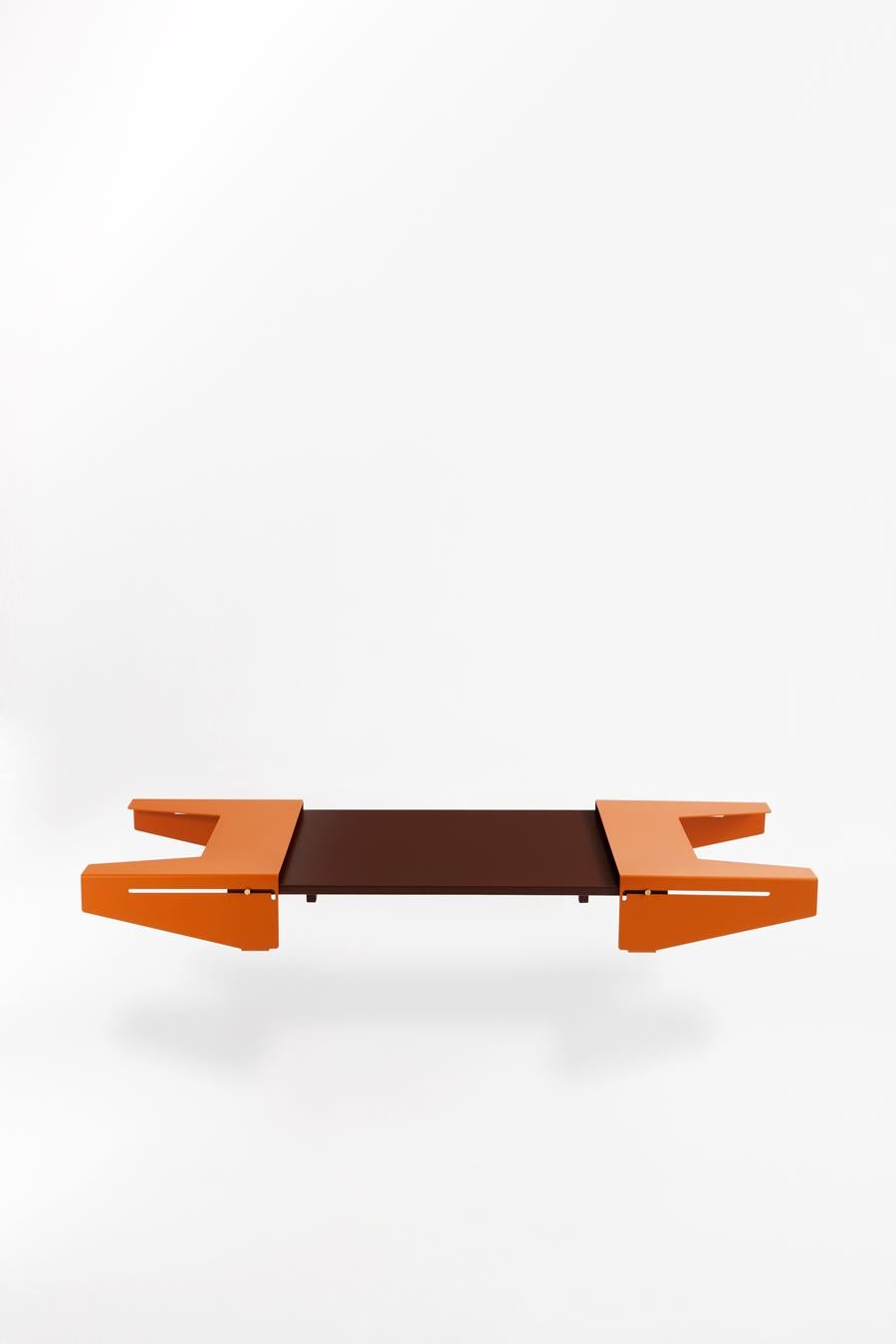 Adolfo Abejon Contemporary Design 'Falcon' Black and White Side Table 1