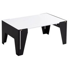 Adolfo Abejon Contemporary Design 'Falcon' Black and White Side Table