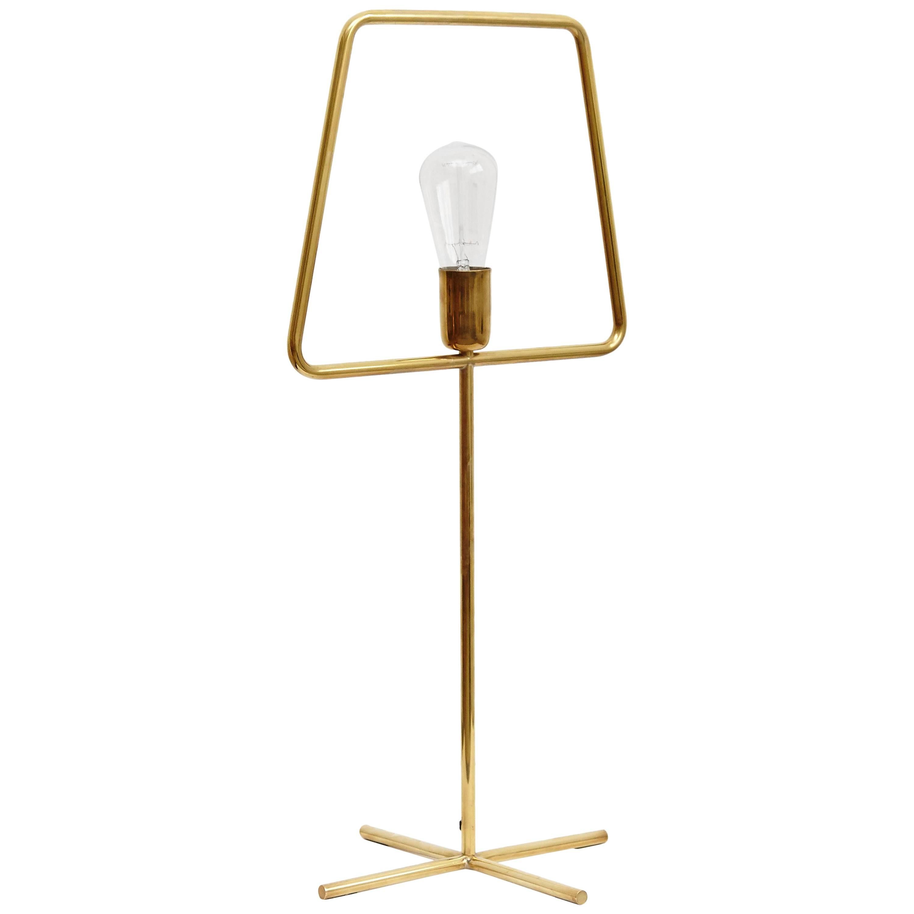 Adolfo Abejon Contemporary Design 'Slim Brass' Lamp Prototype in Brass, 2016 2