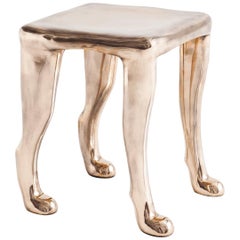 Adolfo Abejon, Contemporary Limited Edition of 8 Bronze Sculpture Stool 'Khamon'