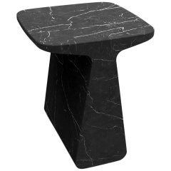 Adolfo Abejon Contemporary 'Pura' Black Marquina Marble Sculptural Coffee Table