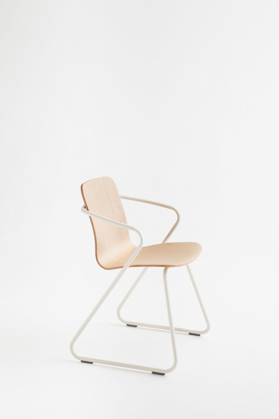 Adolfo Abejon dining chair manufactured in Barcelona

Cobra is a dining chair made of iron pipe and plywood. Cobra leads you to conversation; it’s flexible and adaptable to your movements while you’re sitting down. Also available upholstered in