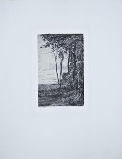 The Ford - Radierung von Adolfo Bignami - 1870