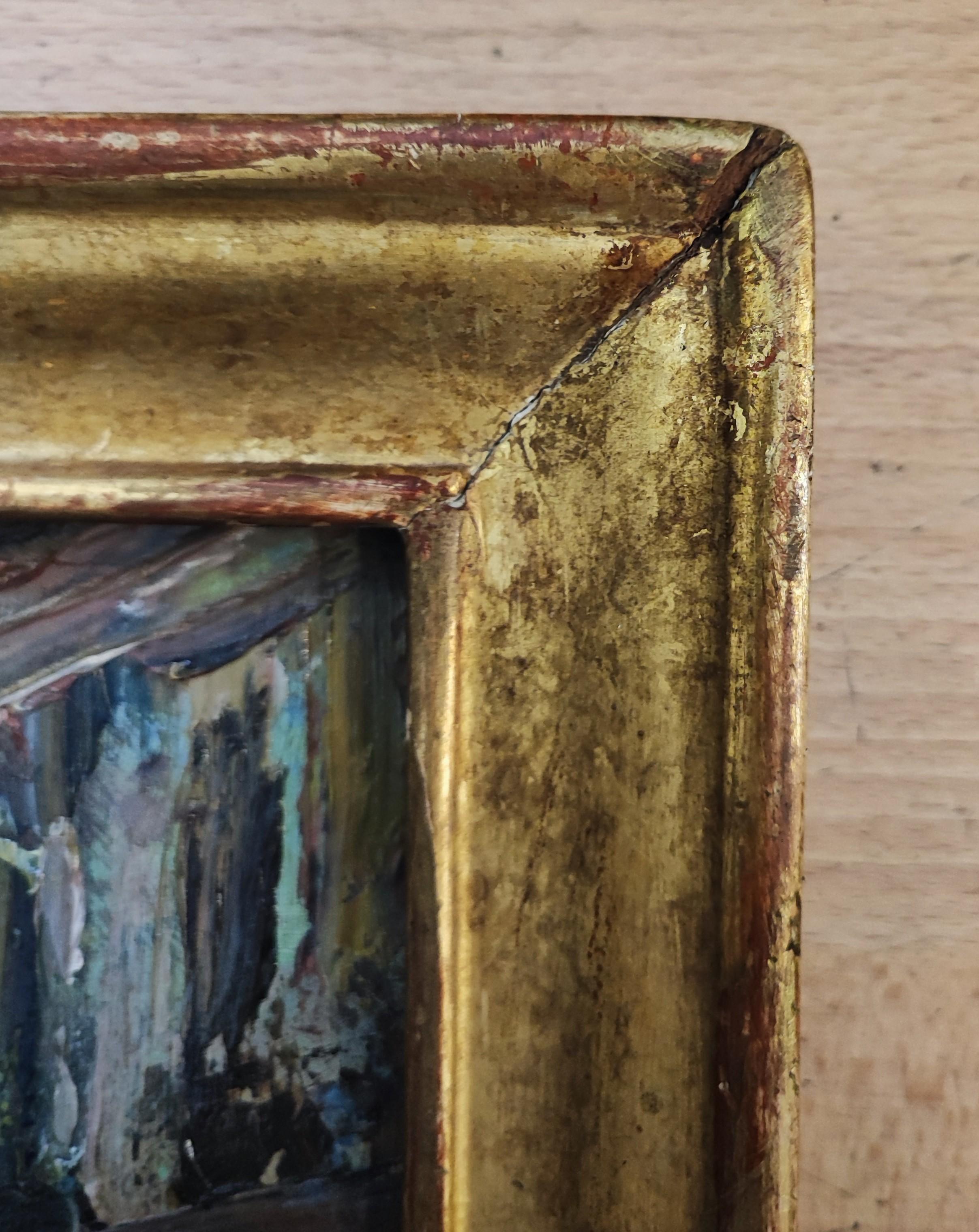 Work on cardboard
Golden wooden frame
33.5 x 47 x 3.5 cm
