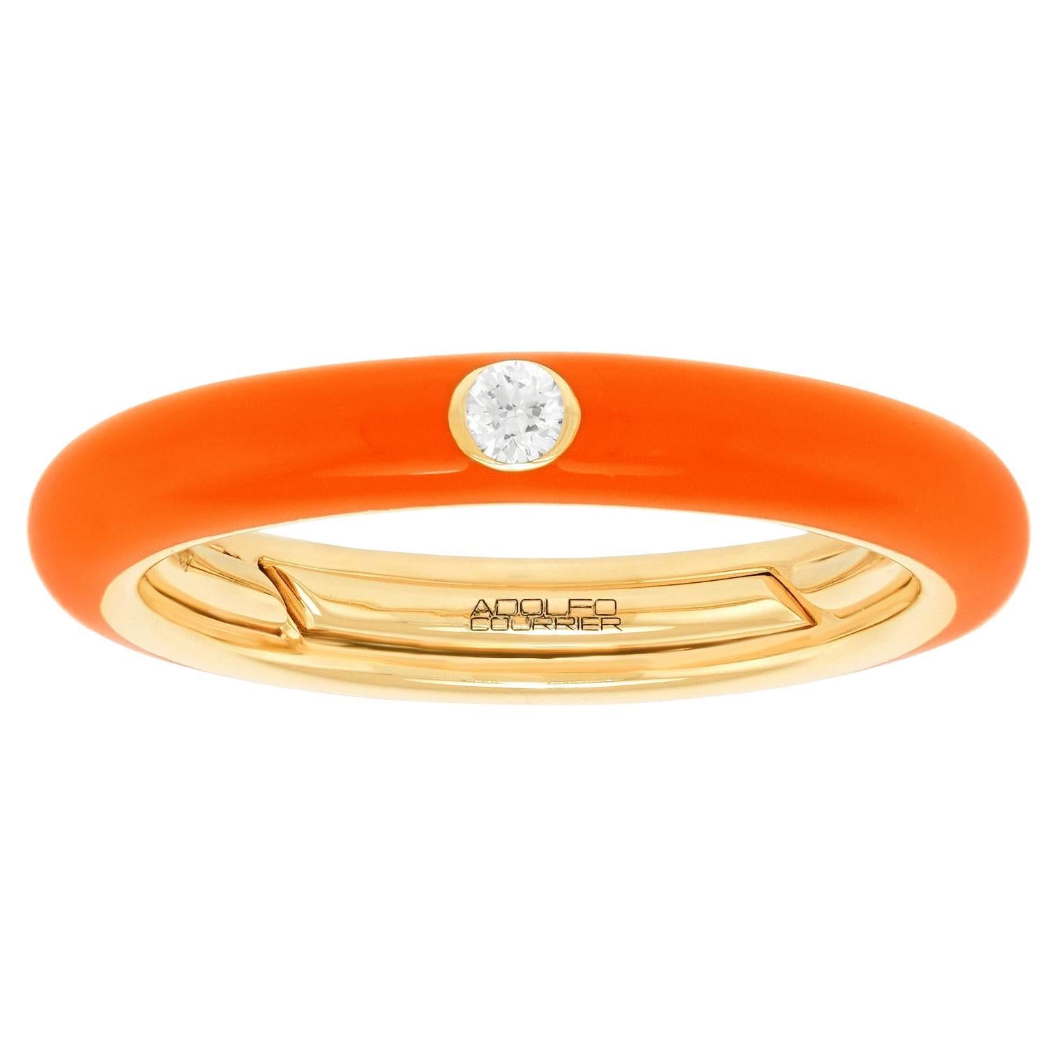Adolfo Courrier Enamel Band