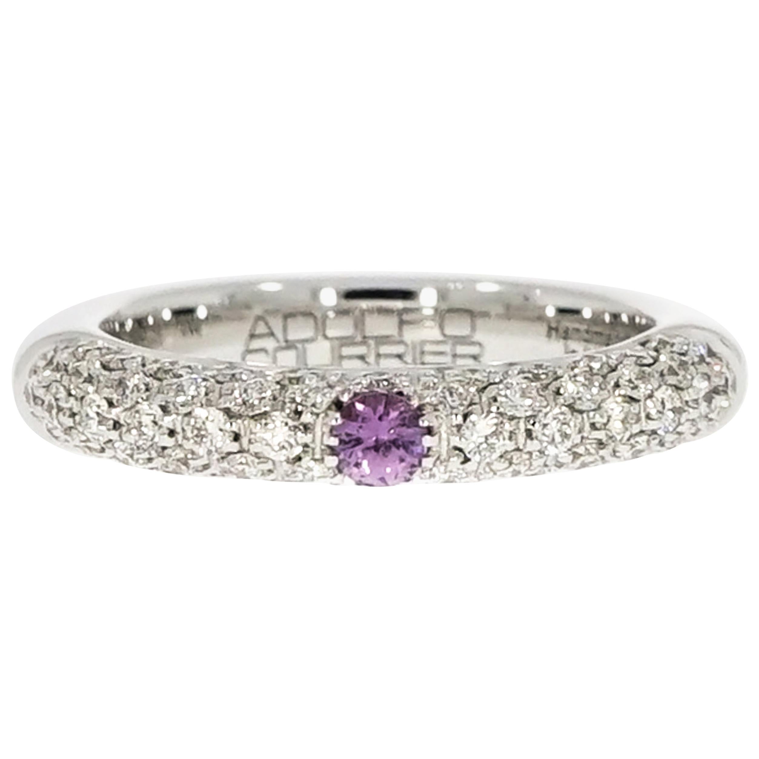 Adolfo Courrier Wisteria Diamond Pavé Stackable Band For Sale