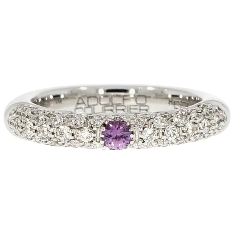 Adolfo Courrier Wisteria Diamond Pav Stackable Band For Sale at 1stDibs |  courrier band, wisteria band
