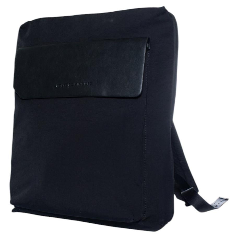 Pre-owned Adolfo Dominquez, Nylon Compact Backpack In Black