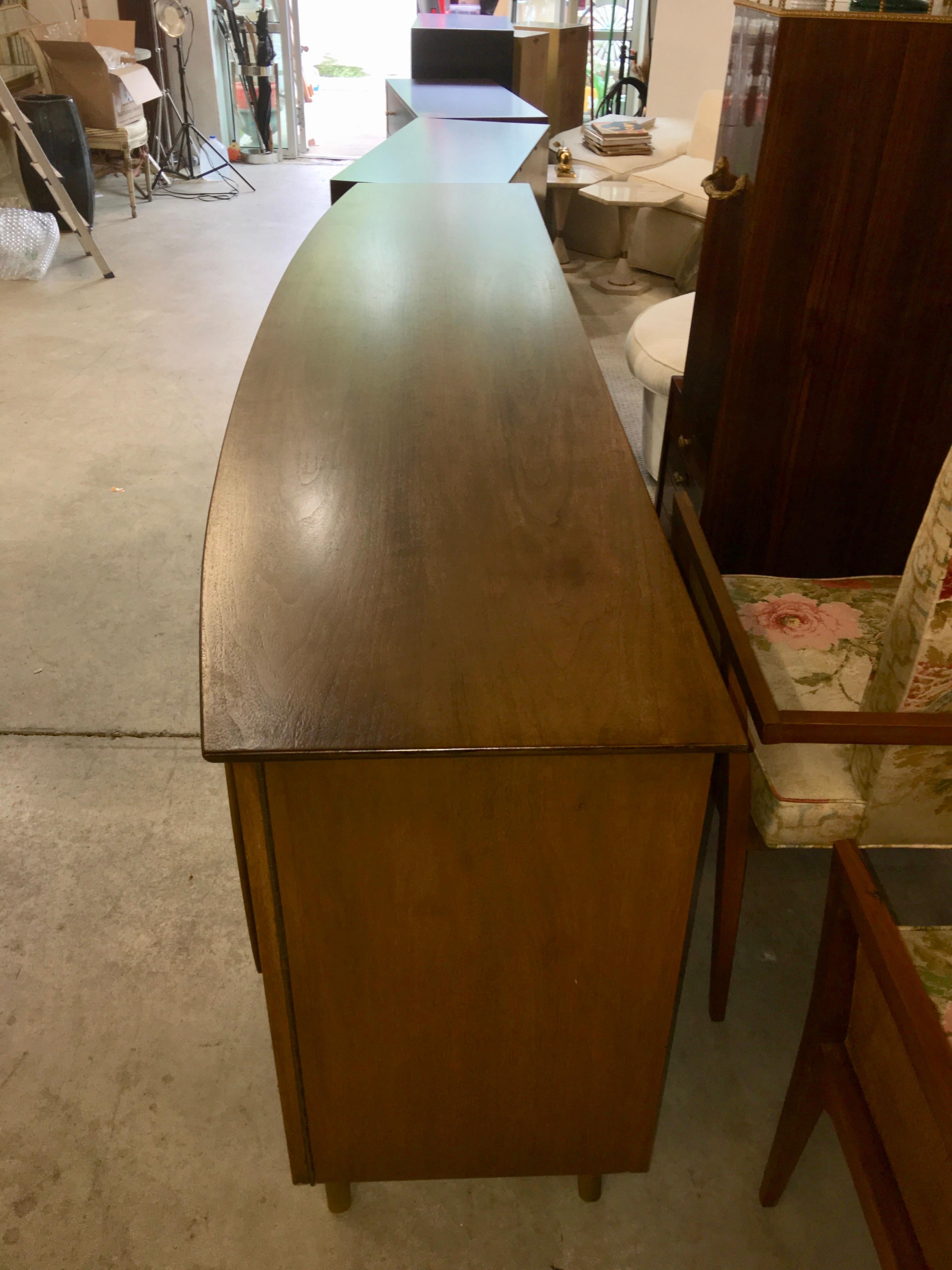 American Adolfo Genovese Walnut Buffet Sideboard