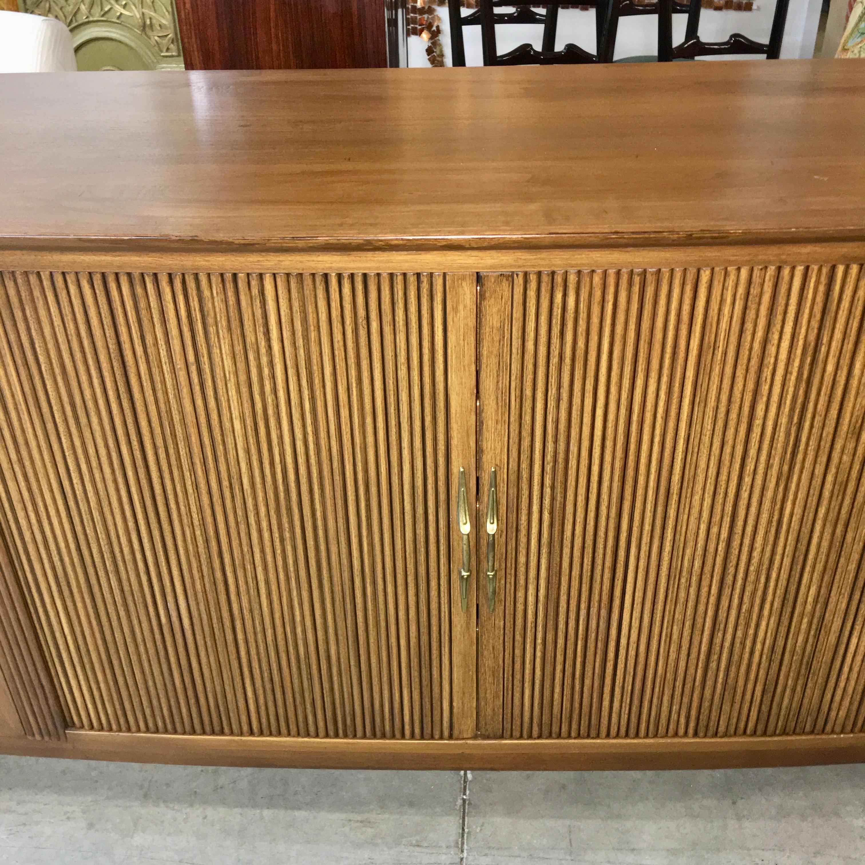 Mid-20th Century Adolfo Genovese Walnut Buffet Sideboard