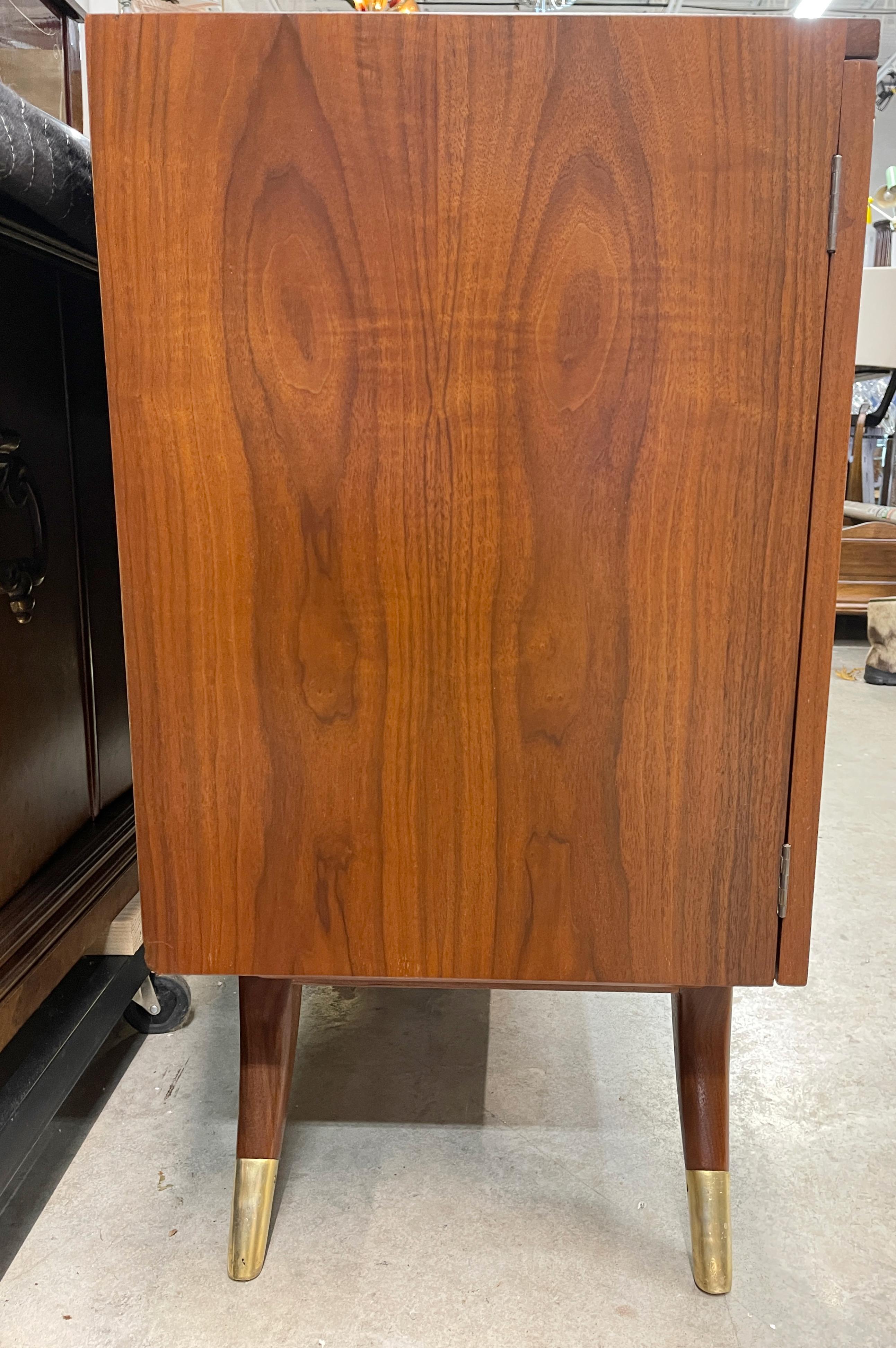 Mid-20th Century Adolfo Genovese Walnut Sideboard for F & G Handmade Furniture 1954