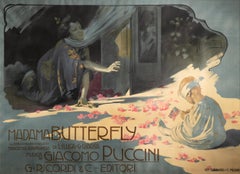 Jugendstilplakat "Madame Butterfly" Originalplakat von Aldolfo Hohenstein