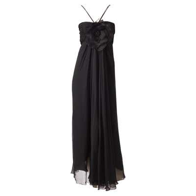 Galanos One Shoulder Gown with Trapunto Detail For Sale at 1stDibs