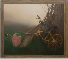 Das Fahrrad – Ölgemälde von Adolfo Lorenzetti – 1992
