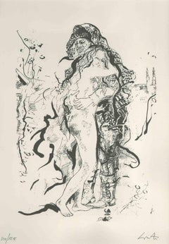 Il Sangue Asciugato (Das getrocknete Blut) - Lithographie von Adolfo Loreti - 2003
