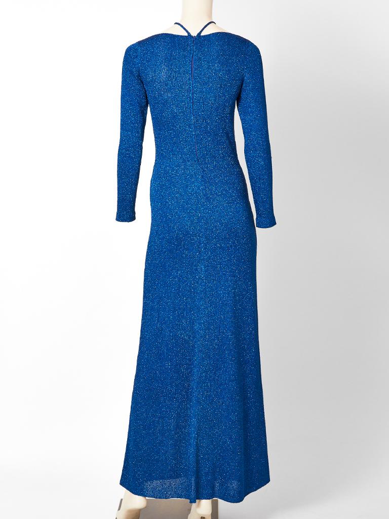 sapphire blue maxi dress