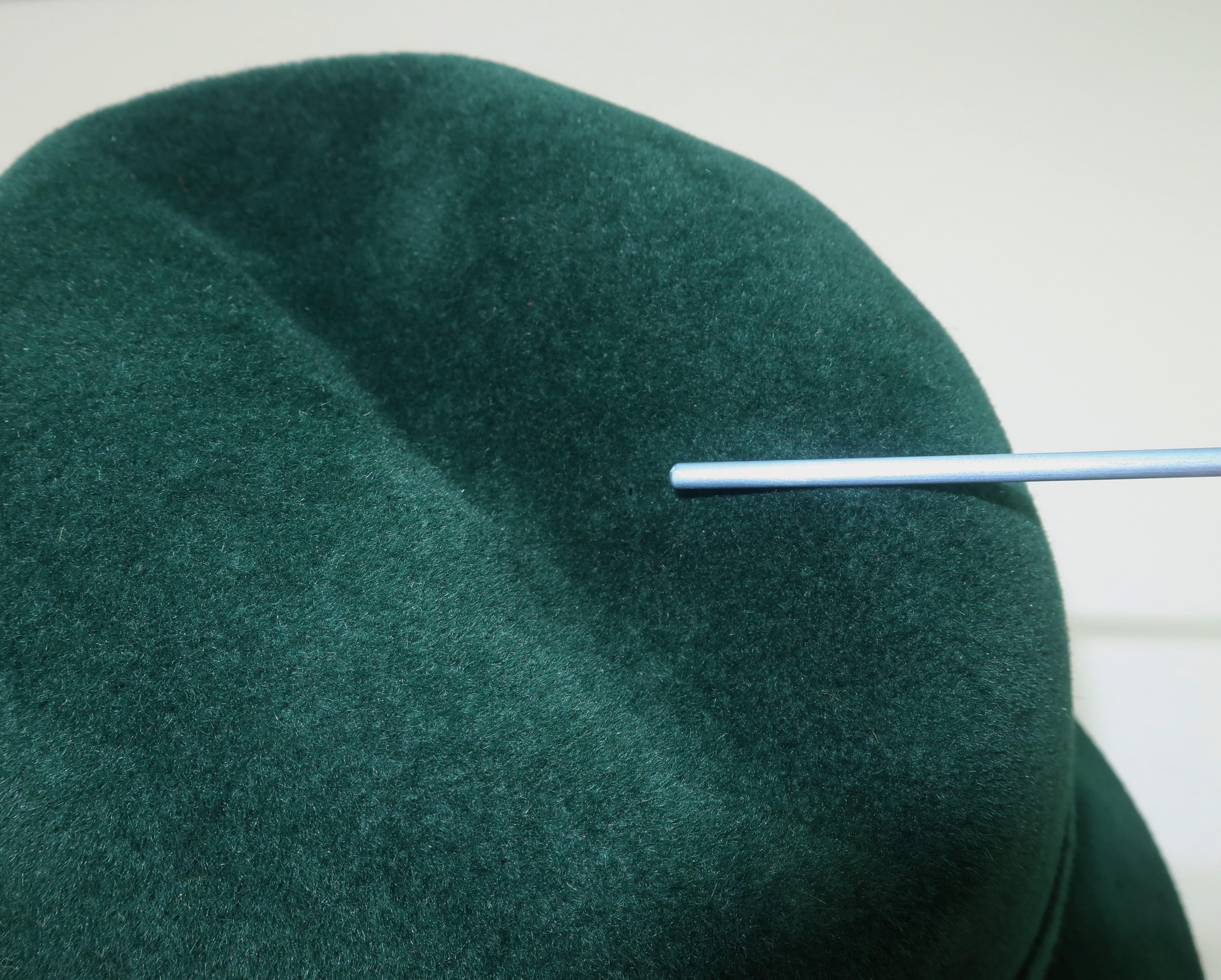 Adolfo Tyrolean Style Green Wool Felt Hat, C.1970 4