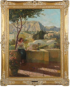 Landscape in Italy by Adolf M. Brougier