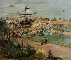 The Folkstone Bandstand England 1910 Queen Victoria 100th Anniversary Exhibition