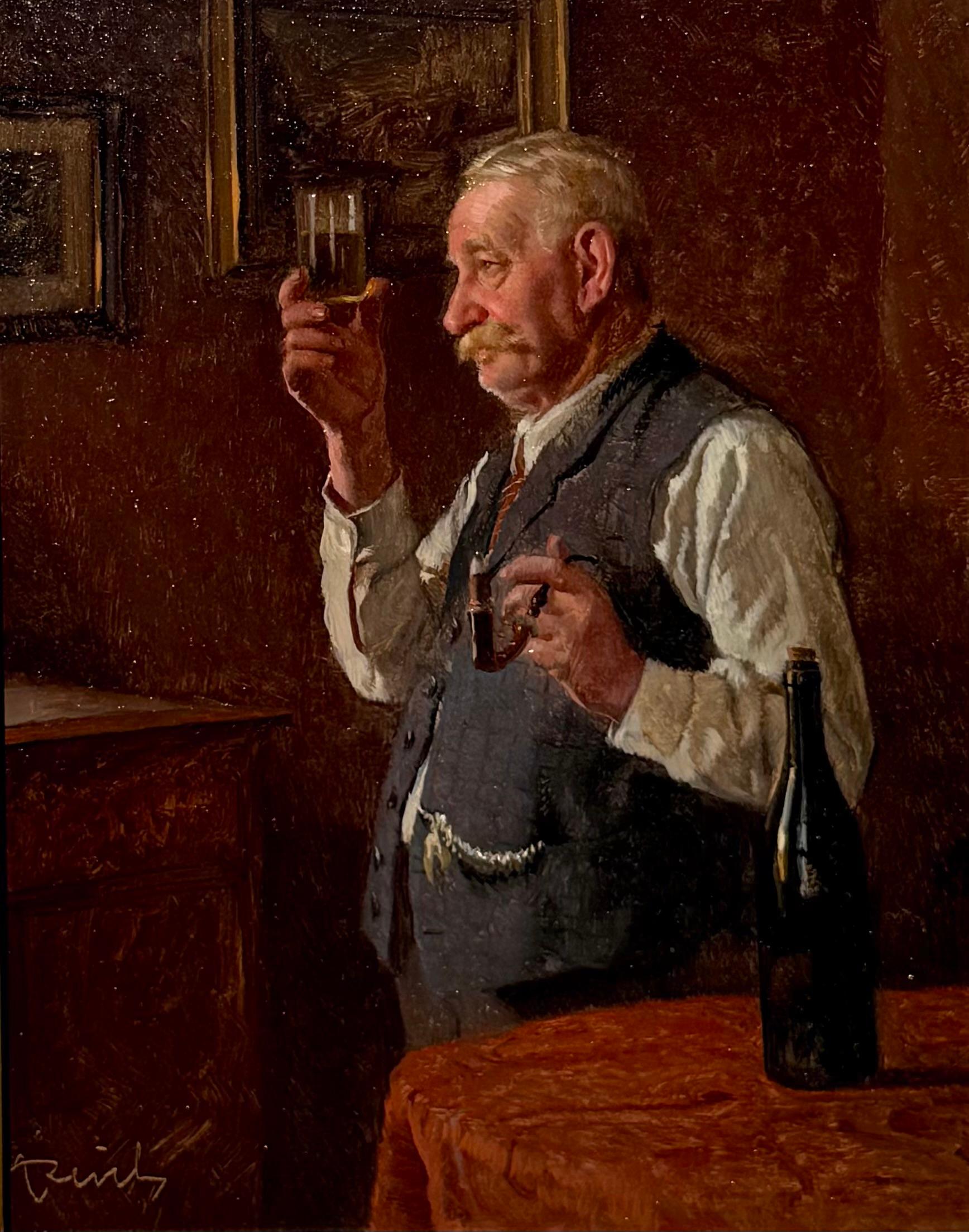 Ein erfahrenes Auge – Painting von Adolph Reich