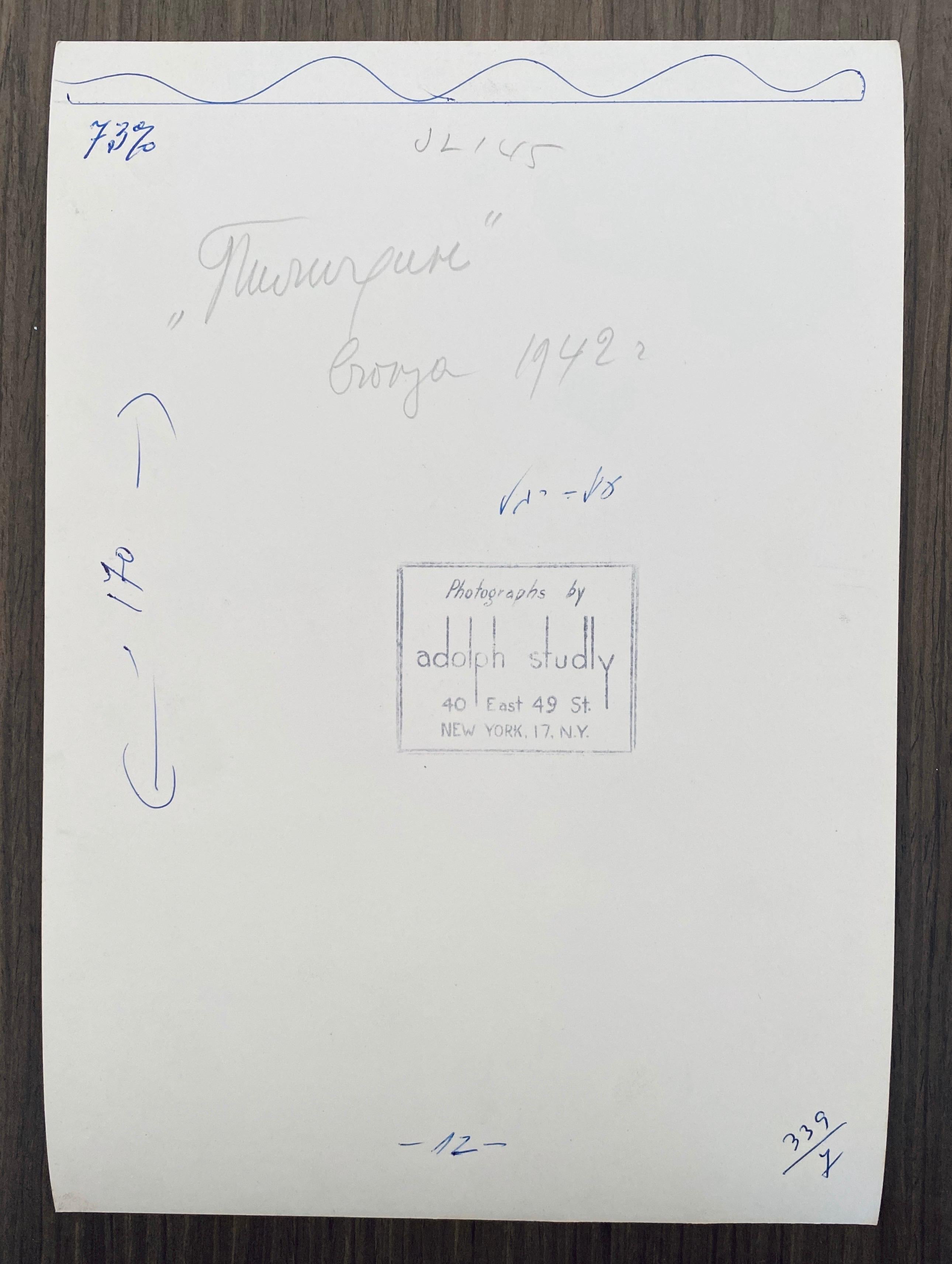 Photographie vintage gélatino-argentique de Jacques Lipchitz, sculpture en bronze signée en vente 1