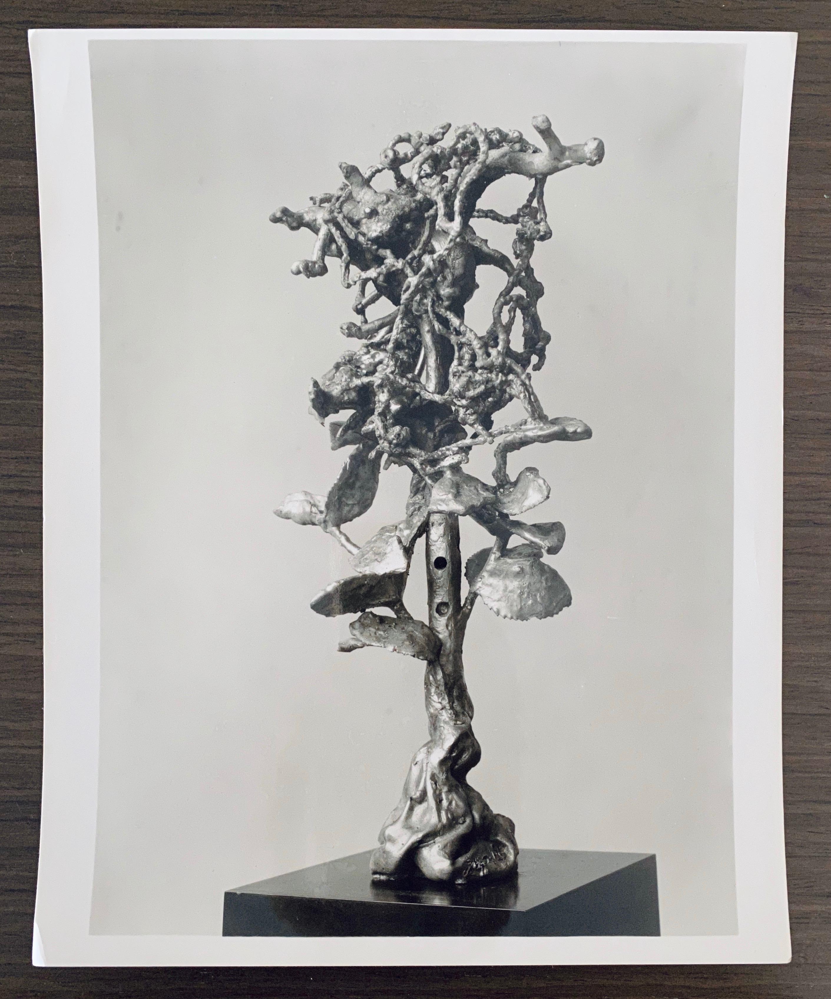 Photographie vintage gélatino-argentique de Jacques Lipchitz, sculpture en bronze signée en vente 2