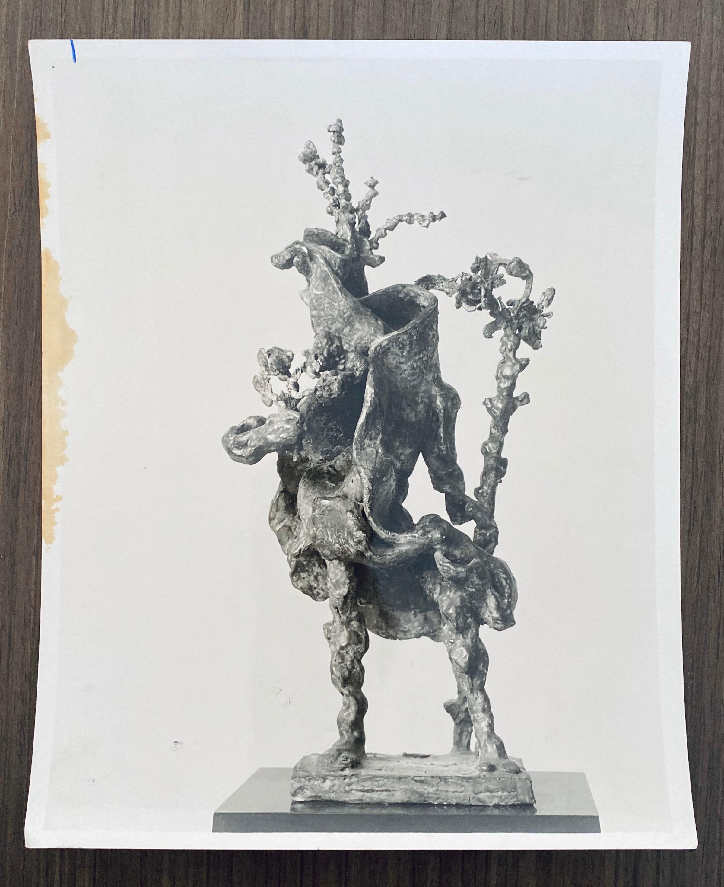 Photographie vintage gélatino-argentique de Jacques Lipchitz, sculpture en bronze signée en vente 3