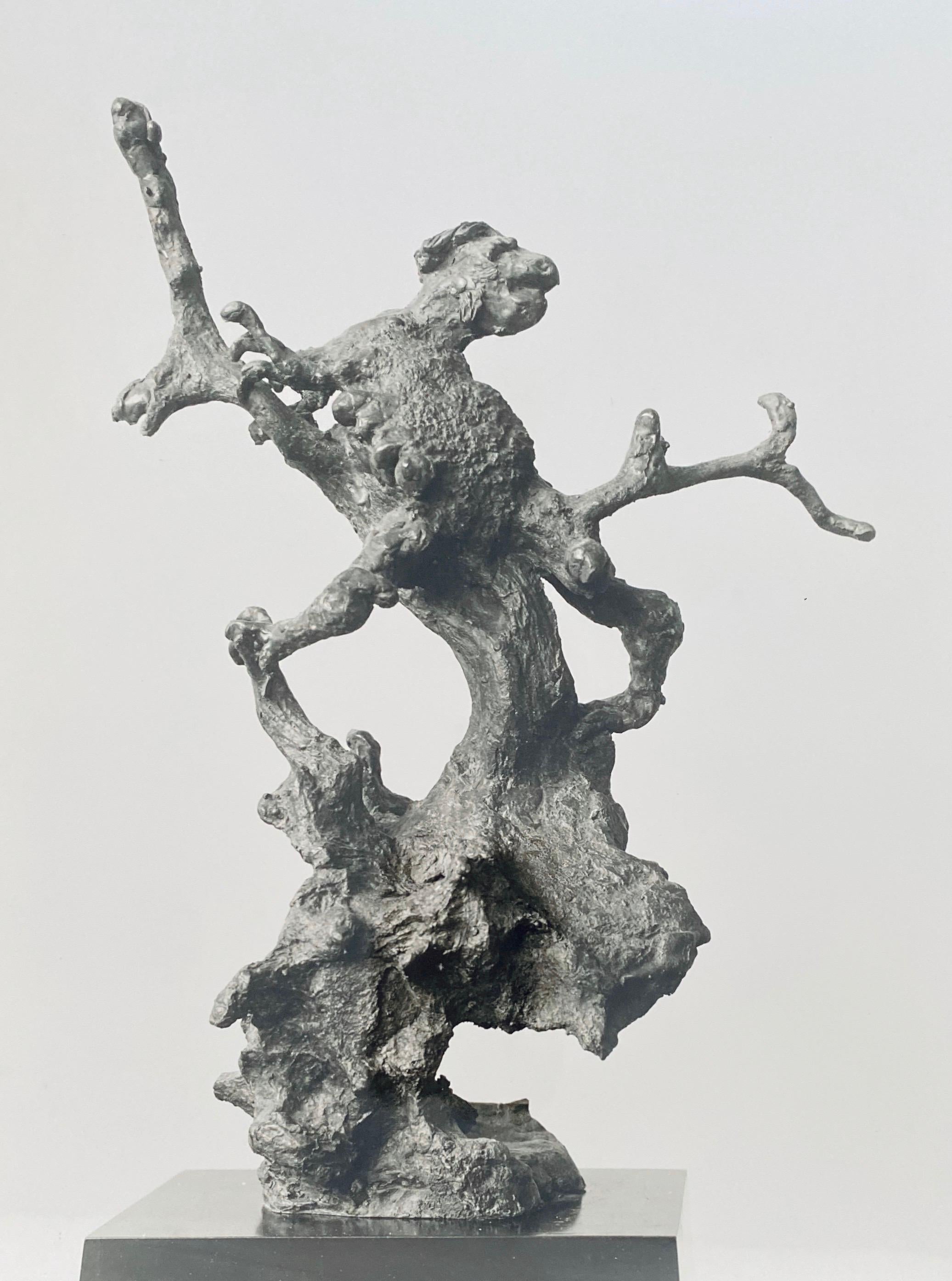 Adolph Studly Black and White Photograph - Vintage Silver Gelatin Photograph Jacques Lipchitz Bronze Sculpture Photo Signed