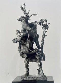 Vintage Silver Gelatin Photograph Jacques Lipchitz Bronze Sculpture Photo Signed