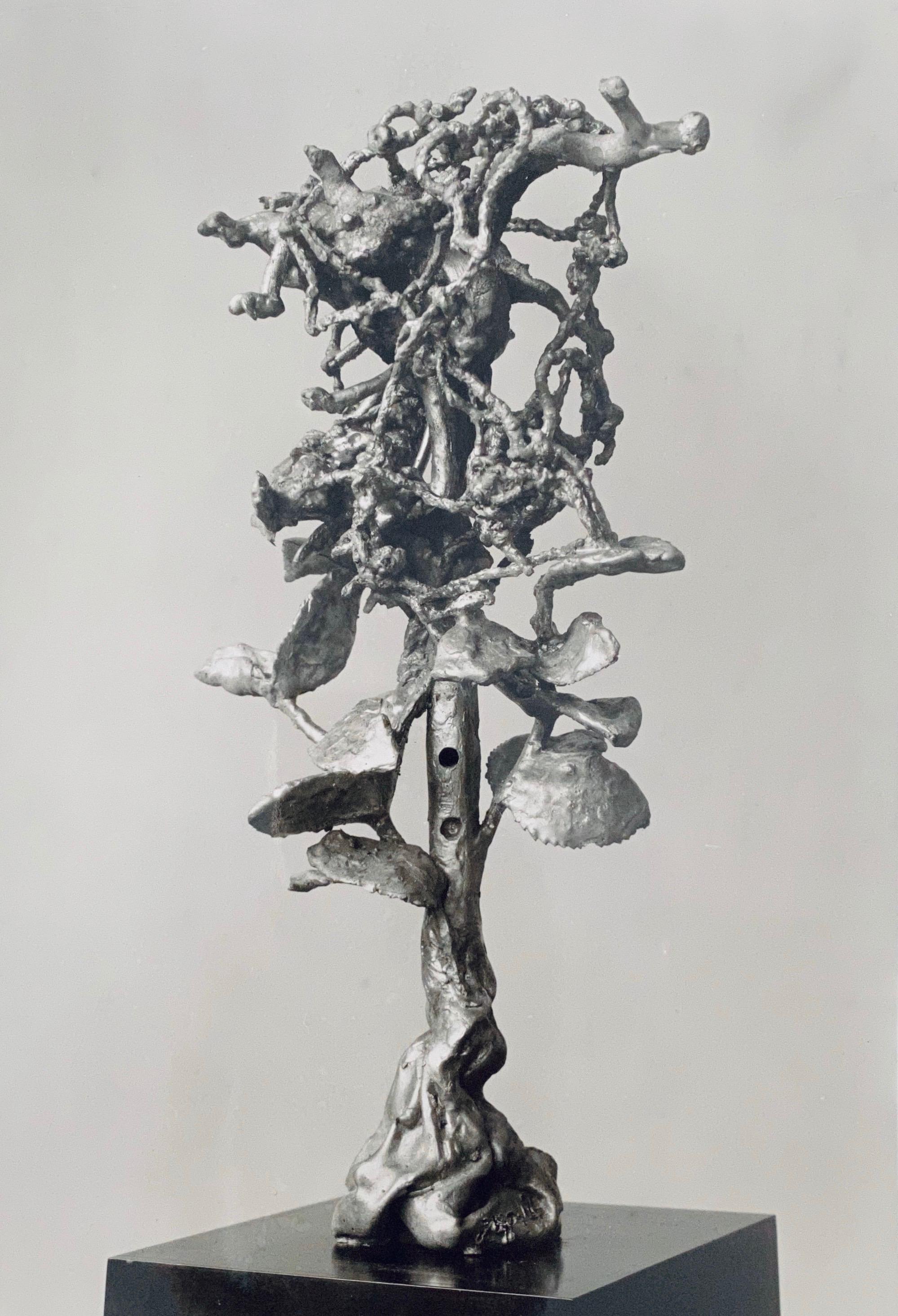 Black and White Photograph Adolph Studly - Photographie vintage gélatino-argentique de Jacques Lipchitz, sculpture en bronze signée