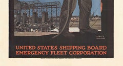 Make Every Minute Count for Pershiping manifesto d'epoca originale della Prima Guerra Mondiale