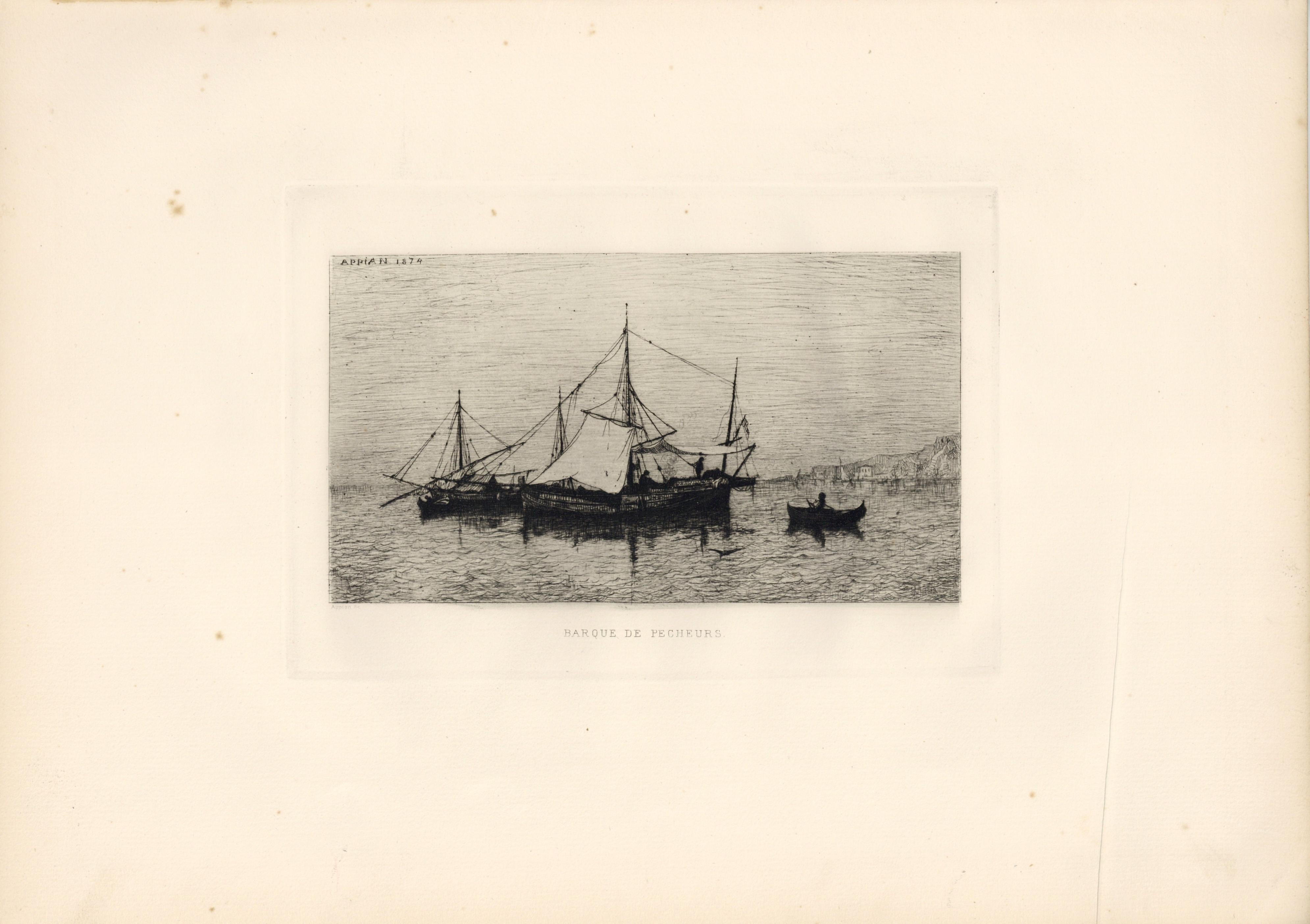 Medium: original etching. This impression on cream laid paper is from the edition printed for 