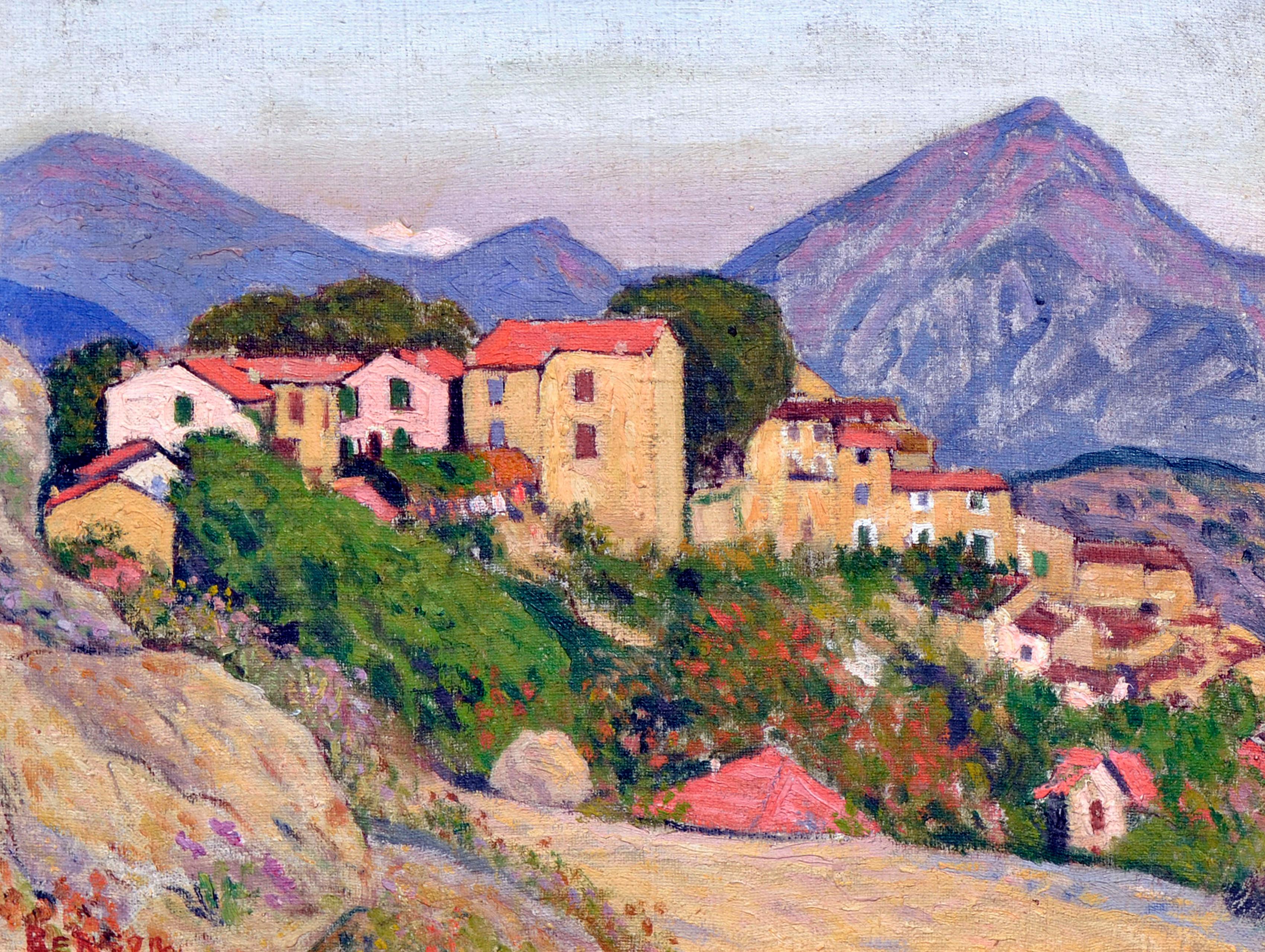 Old Village in France par Adolphe Berson 1