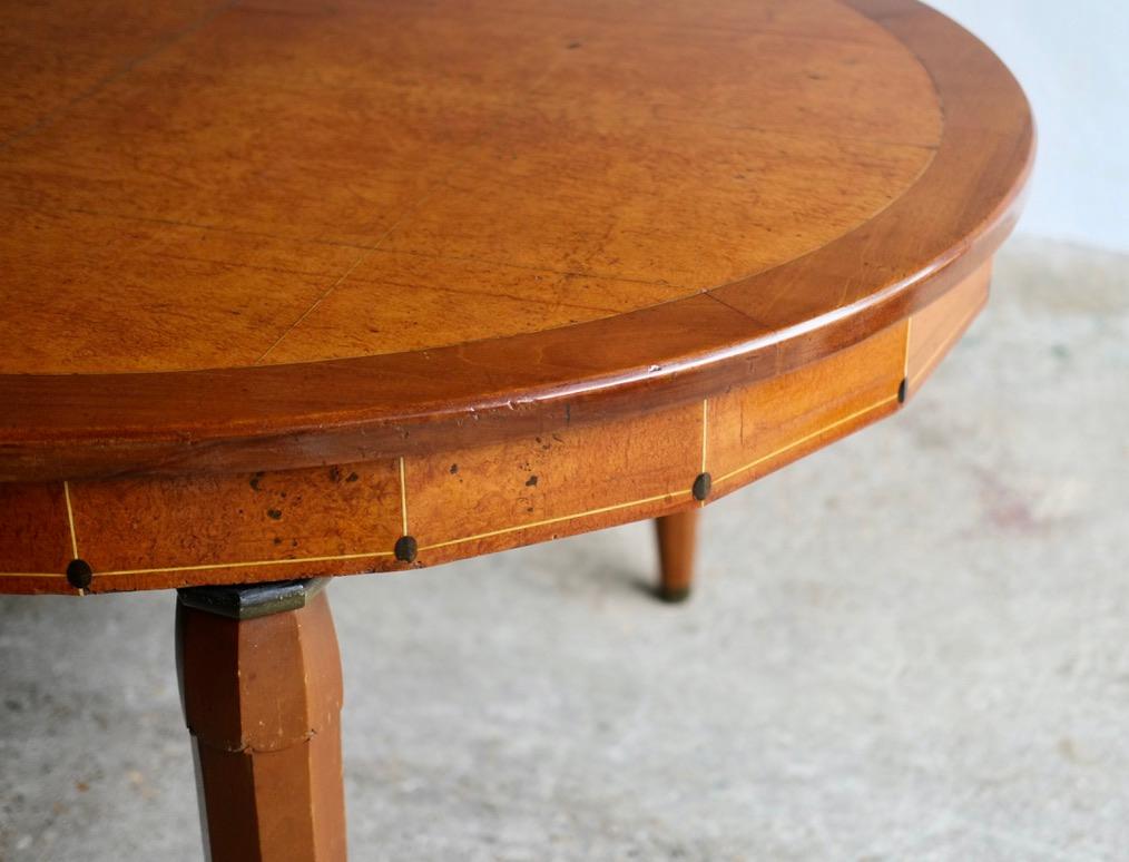 Art Deco dining table by French designers Adolphe Chanaux (1887-1965)  & Gilbert Pelletier.  Chanaux is famed for his association with Jean-Michel Frank with whom he worked with from 1931 until Frank's death in 1941. 

Stamped 'CP' to