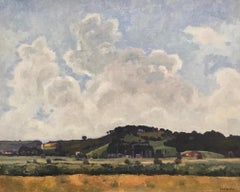 Montagny par Adolphe de Siebenthal - Huile sur toile 50x61 cm