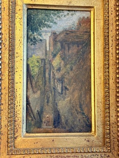 Adolphe-Félix Cals (French, 1810–1880) "Une rue à Honfleur" C. 1870