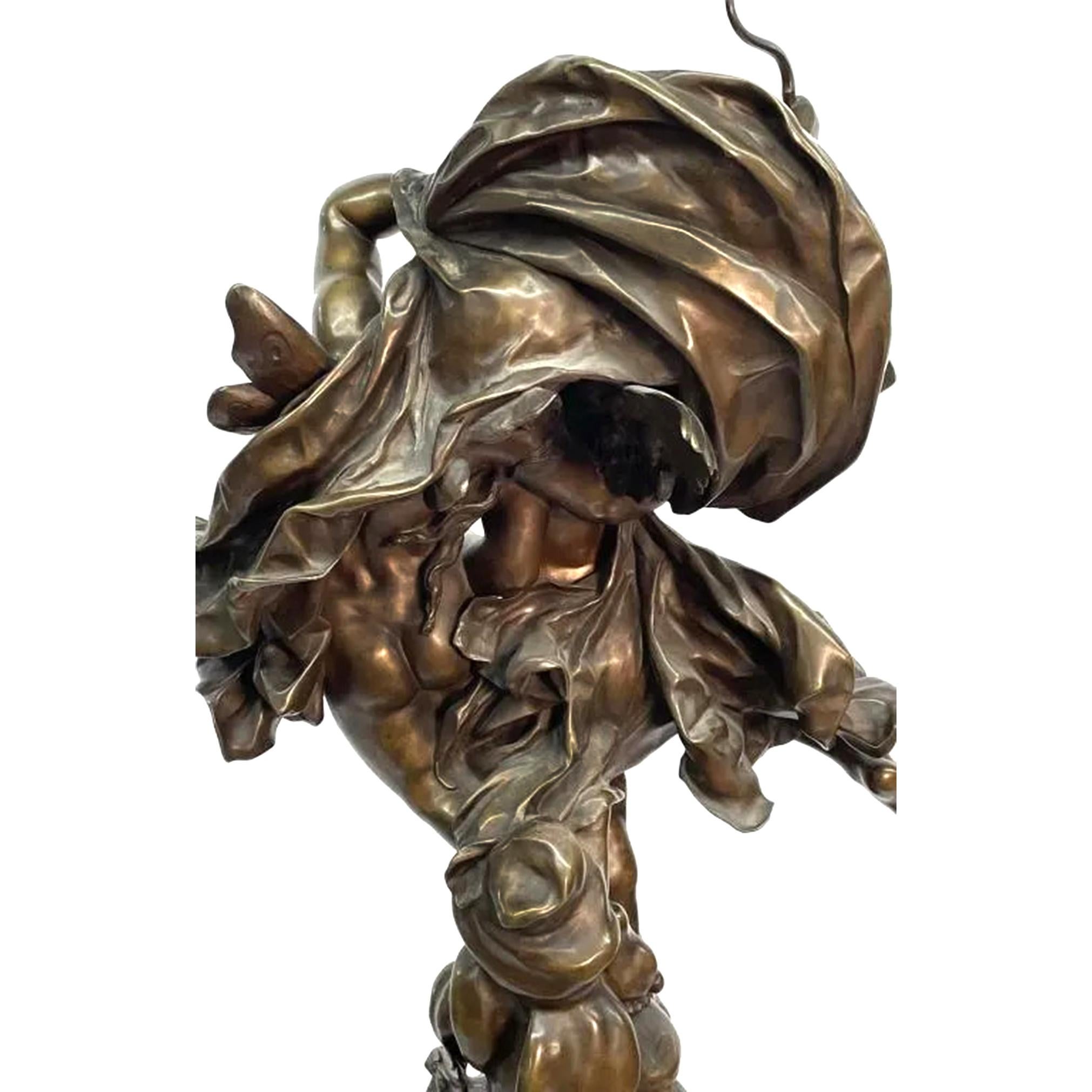 Bronzefigurenstatue „The Winning Love“ von Adolphe Itasse  Nach einem Modell nach einem Modell  im Angebot 5