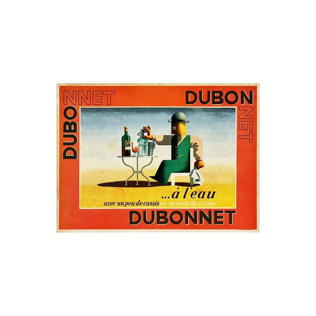  1935 Original Art-Déco-Plakat von Cassandre - Dubo, Dubon, Dubonnet (Art déco), Print, von Adolphe Jean-Marie (AM) Cassandre