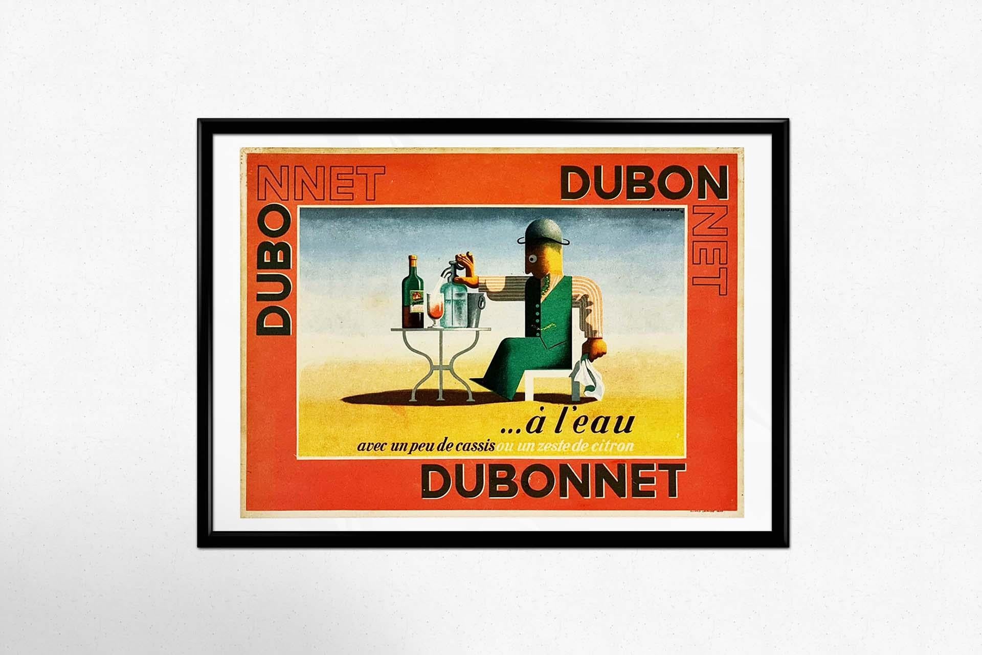  1935 Original Art-Déco-Plakat von Cassandre - Dubo, Dubon, Dubonnet im Angebot 1