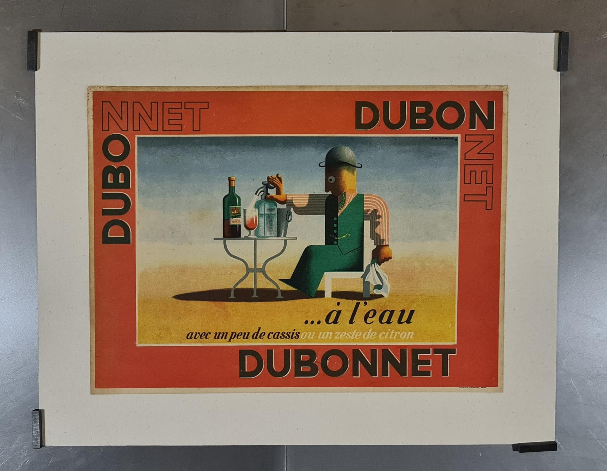  1935 Original Art-Déco-Plakat von Cassandre - Dubo, Dubon, Dubonnet im Angebot 2