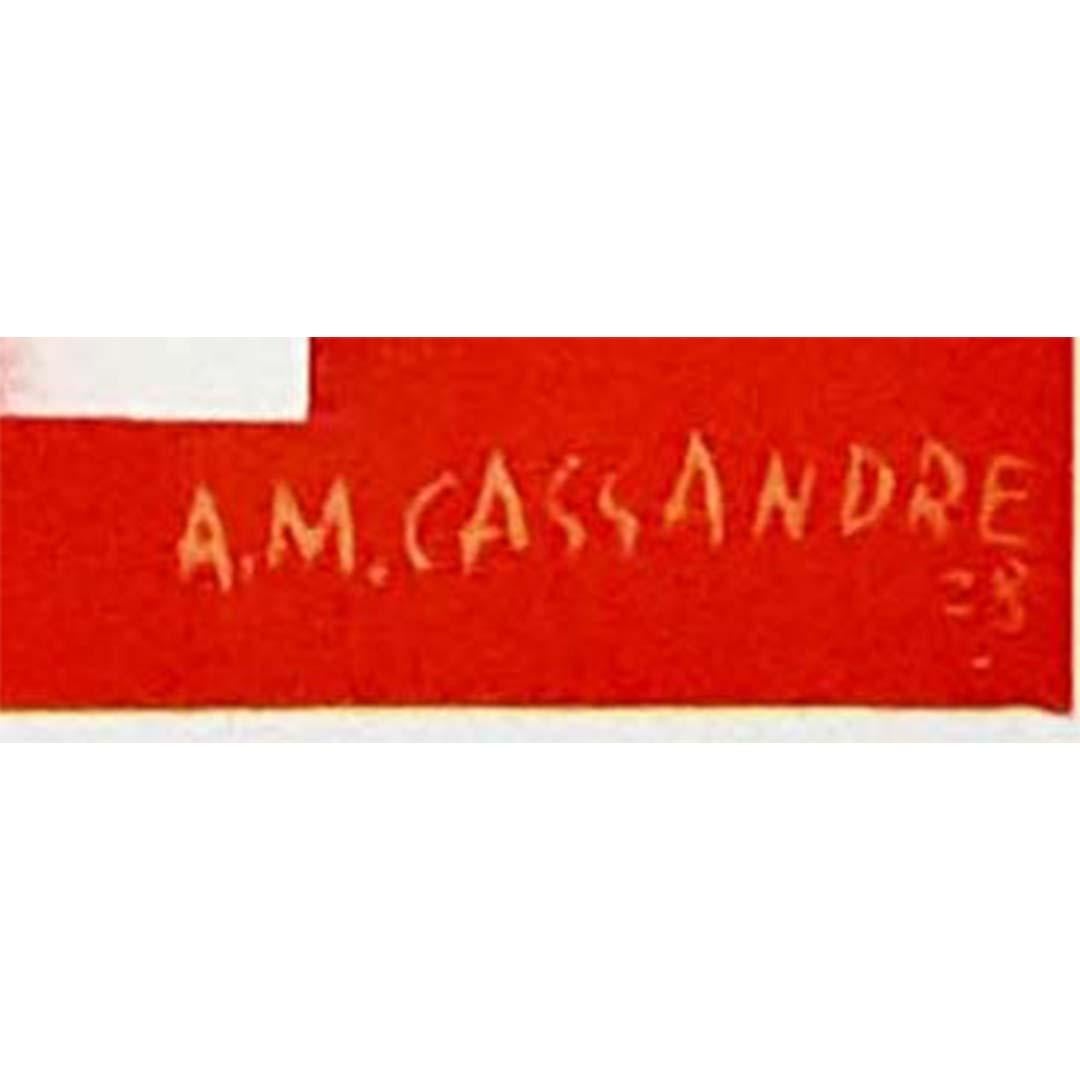  A.M. Cassandre - Galeries Lafayette 1928 - Affiche originale Art déco en vente 1