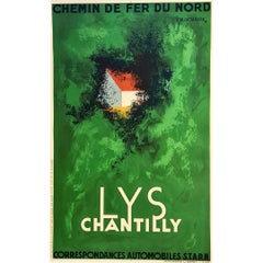 Lys Chantilly - Ville de Parc et de Sports Circa 1930 Manifesto originale