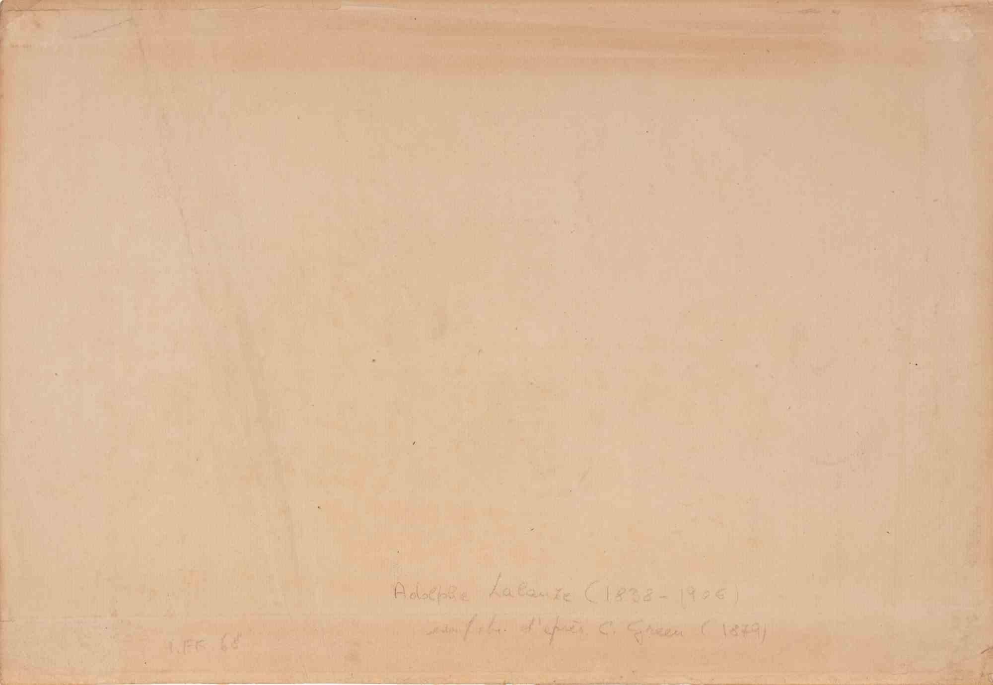 Hier kommen sie Derby Day - Radierung von Adolphe Lalauze - 1878 im Angebot 1