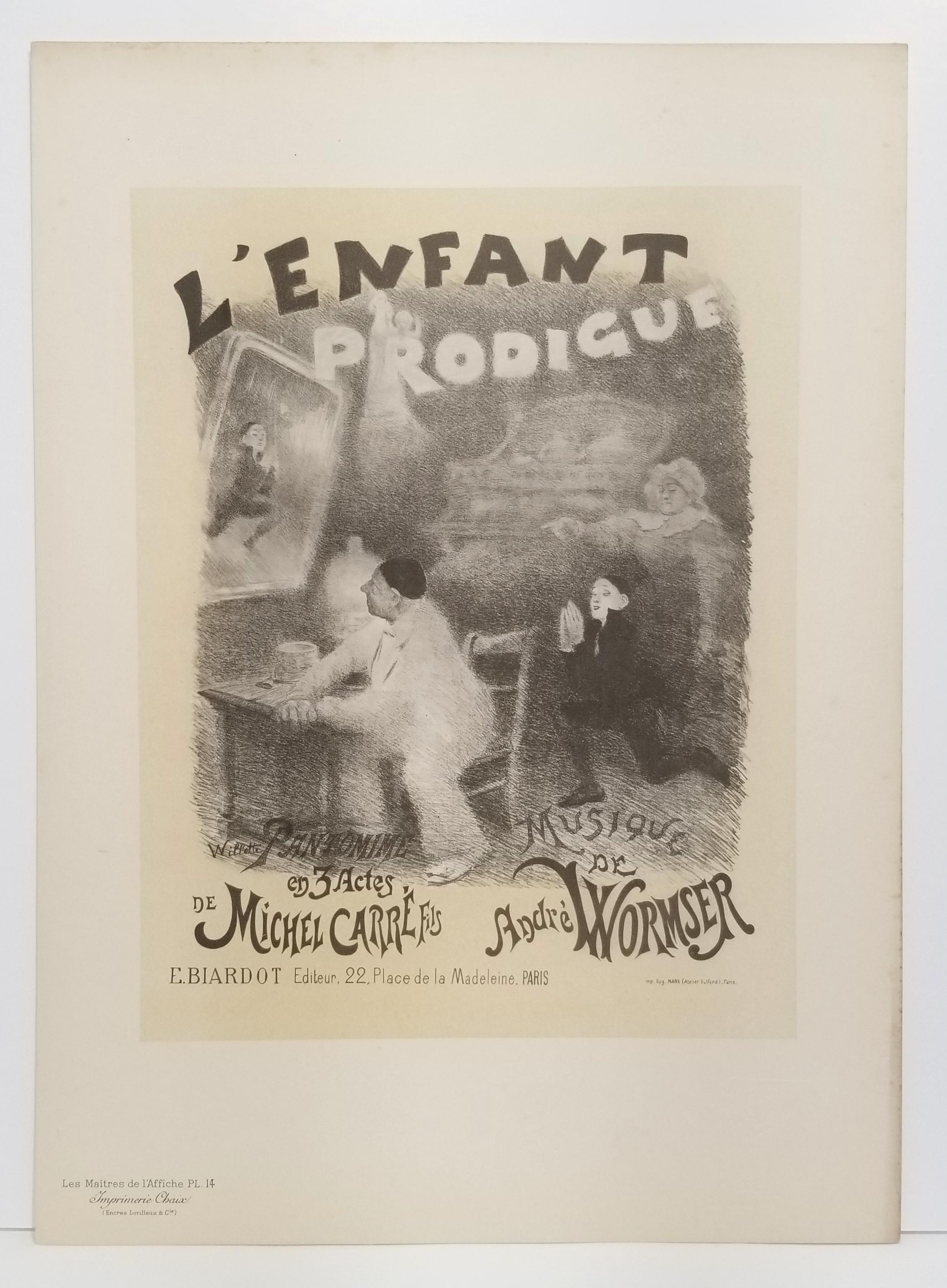 L'Enfant Prodige. - Print by Adolphe Léon Willette