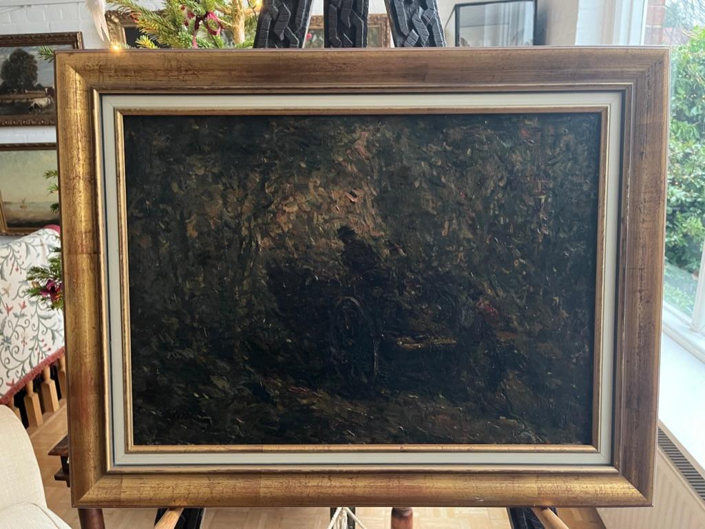Circle of Adolphe Monticelli Impressionist painting of horse and cart For Sale 7