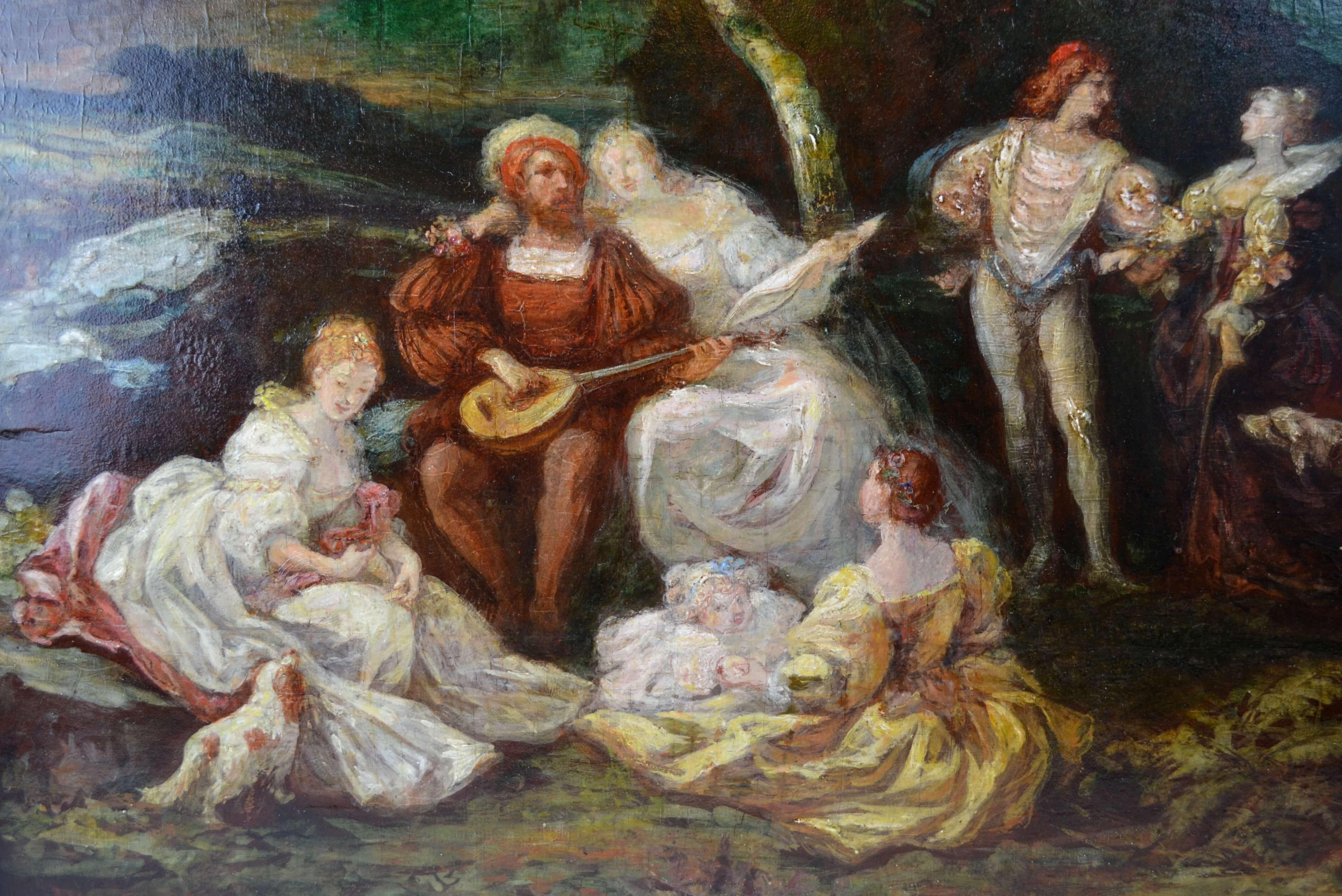 Feste (Romantik), Painting, von Adolphe Monticelli