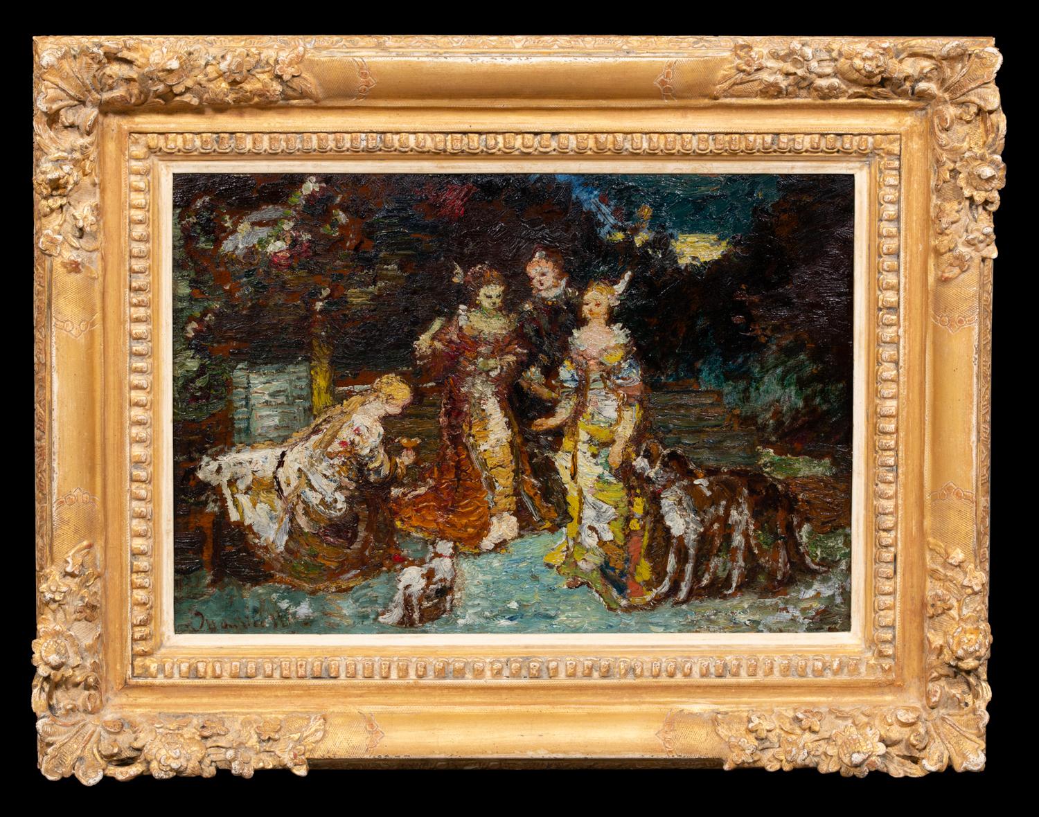 Monticelli Adolphe
Marseille 1824 - 1886
Peintre français

Quatre figures dans un parc

Signature : signée en bas à gauche 