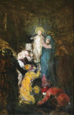 « L'ornementation des mages » Monticelli C.19th French Pre-Impressionist Religious